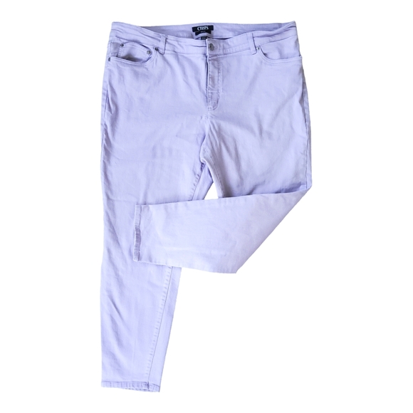 Chaps Lavender Skinny Ankle Jeans - Picture 9 of 10